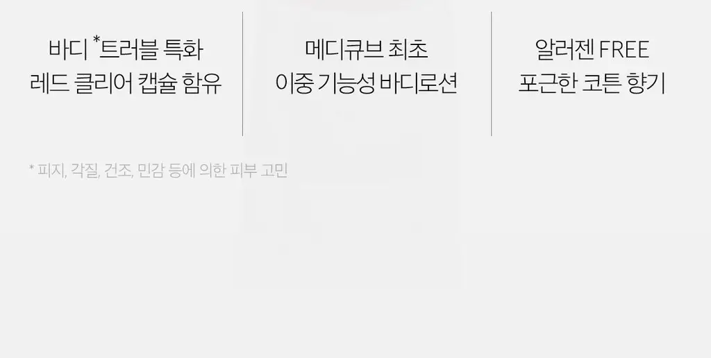 [NEW/바디트러블 케어] 메디큐브 레드 클리어 캡슐 바디로션 230ml 상세페이지 8